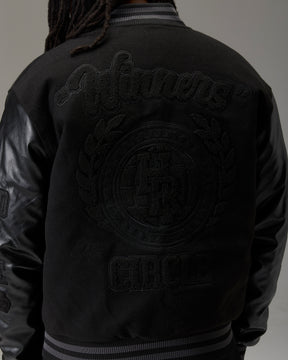 The Winners Circle Varsity Jacket - Black