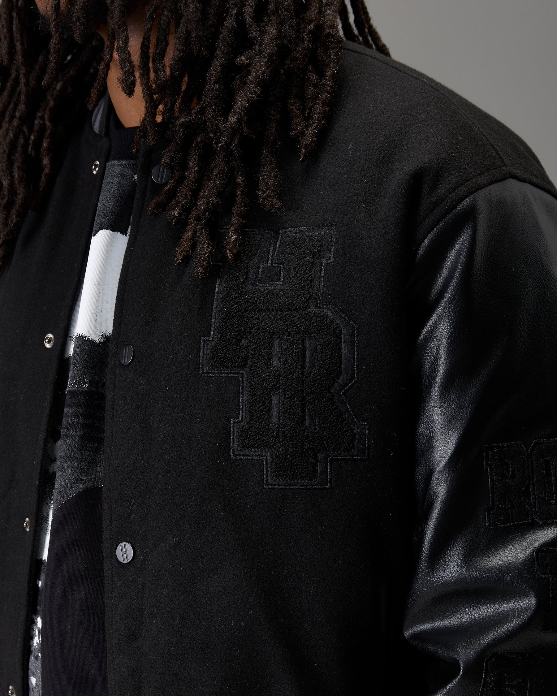 The Winners Circle Varsity Jacket - Black