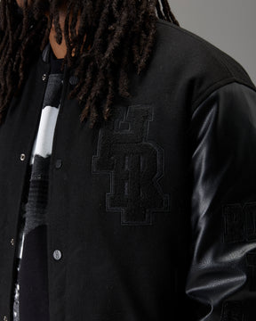 The Winners Circle Varsity Jacket - Black