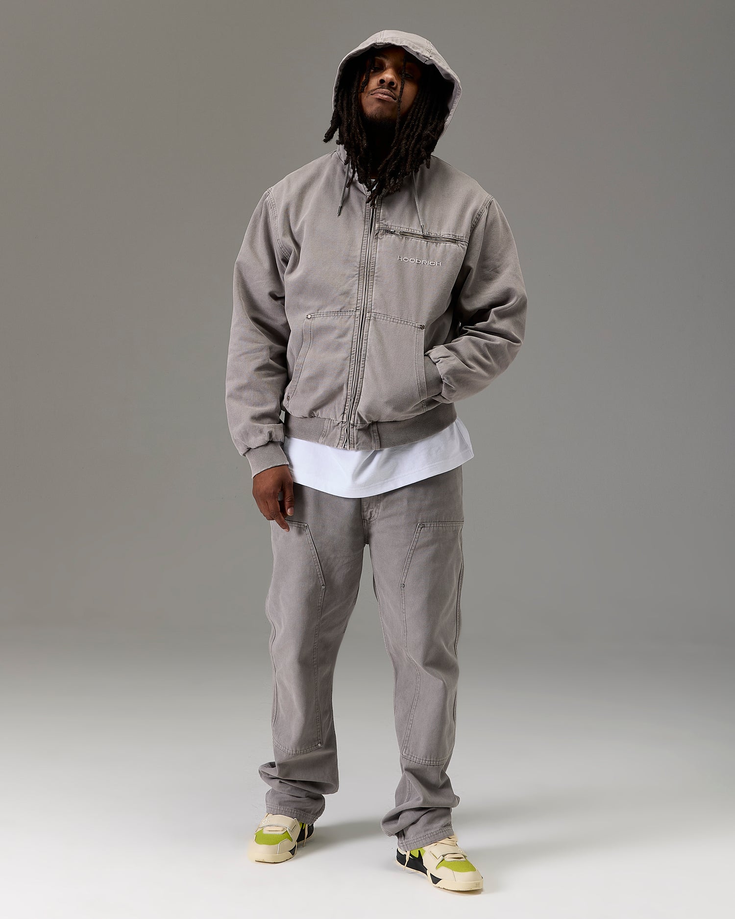 The Winners Circle Carpenter Canvas Pant - Grey