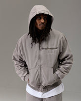 The Winners Circle Canvas Jacket - Grey