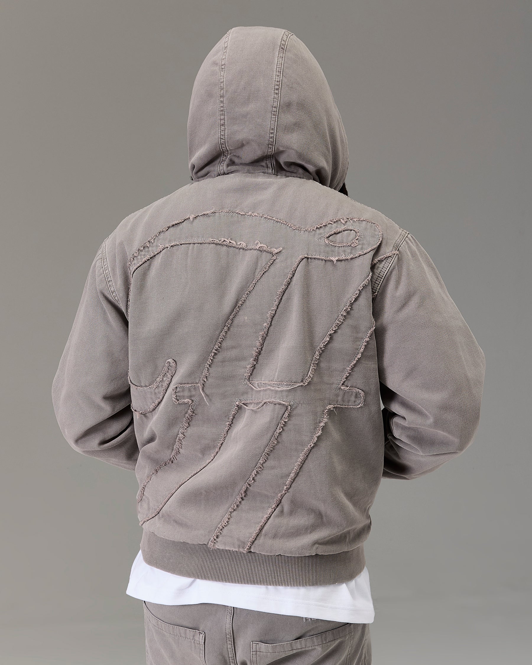 The Winners Circle Canvas Jacket - Grey