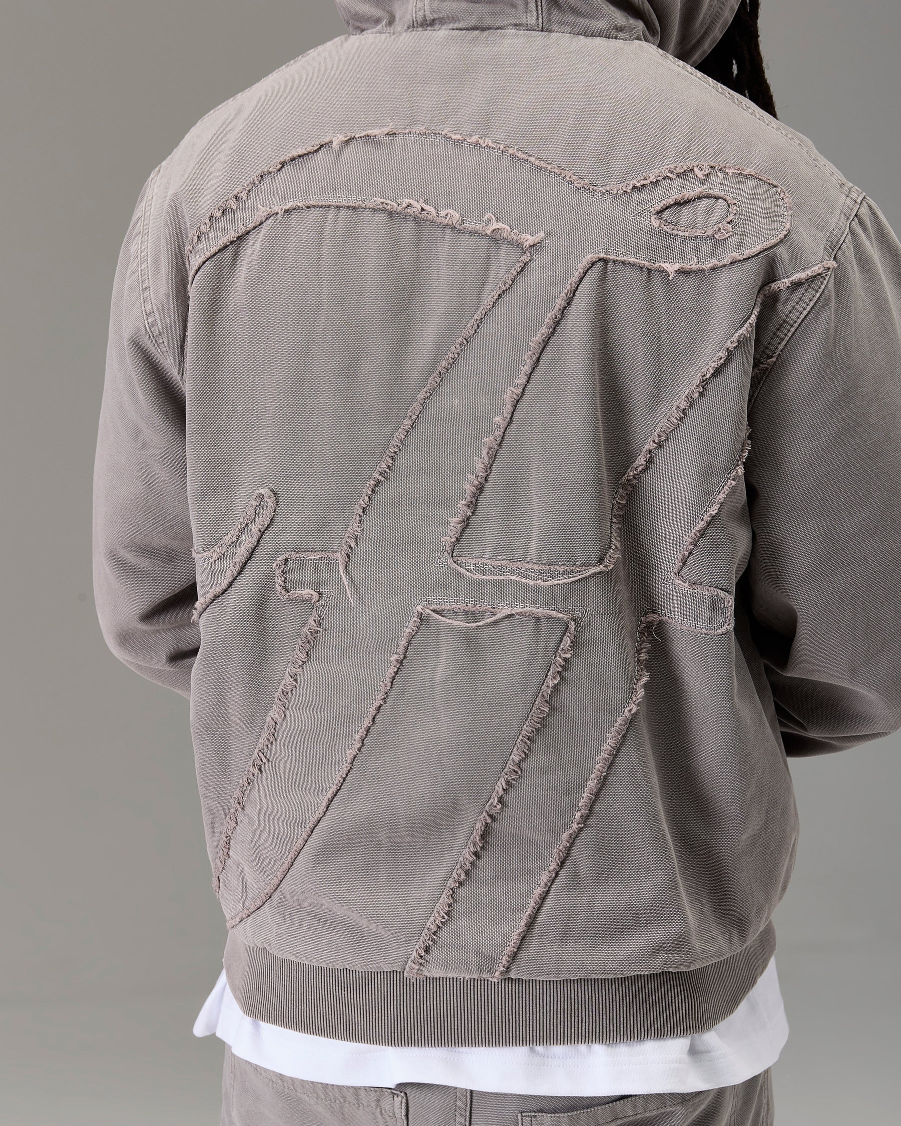 The Winners Circle Canvas Jacket - Grey
