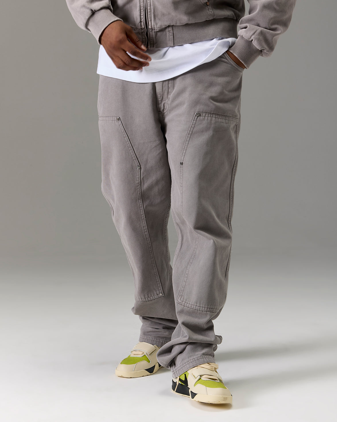 The Winners Circle Carpenter Canvas Pant - Grey
