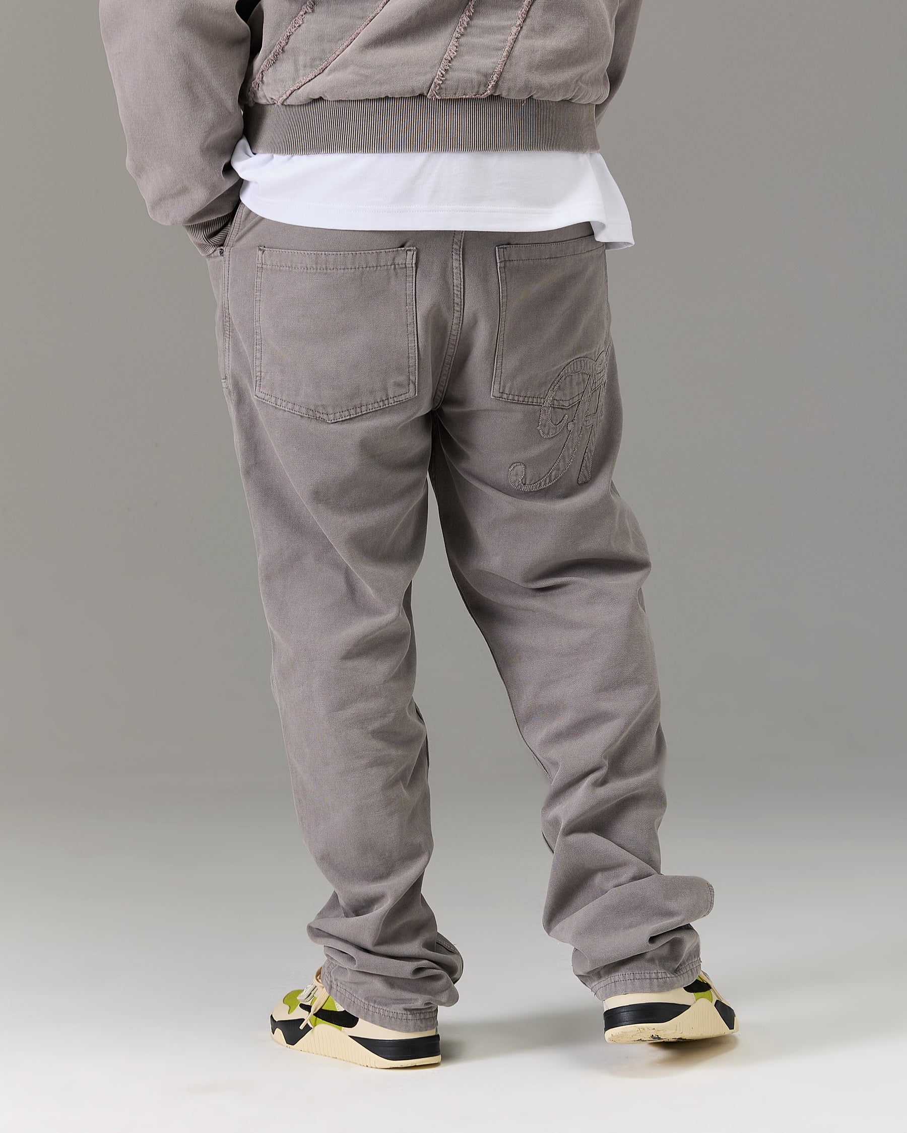 The Winners Circle Carpenter Canvas Pant - Grey