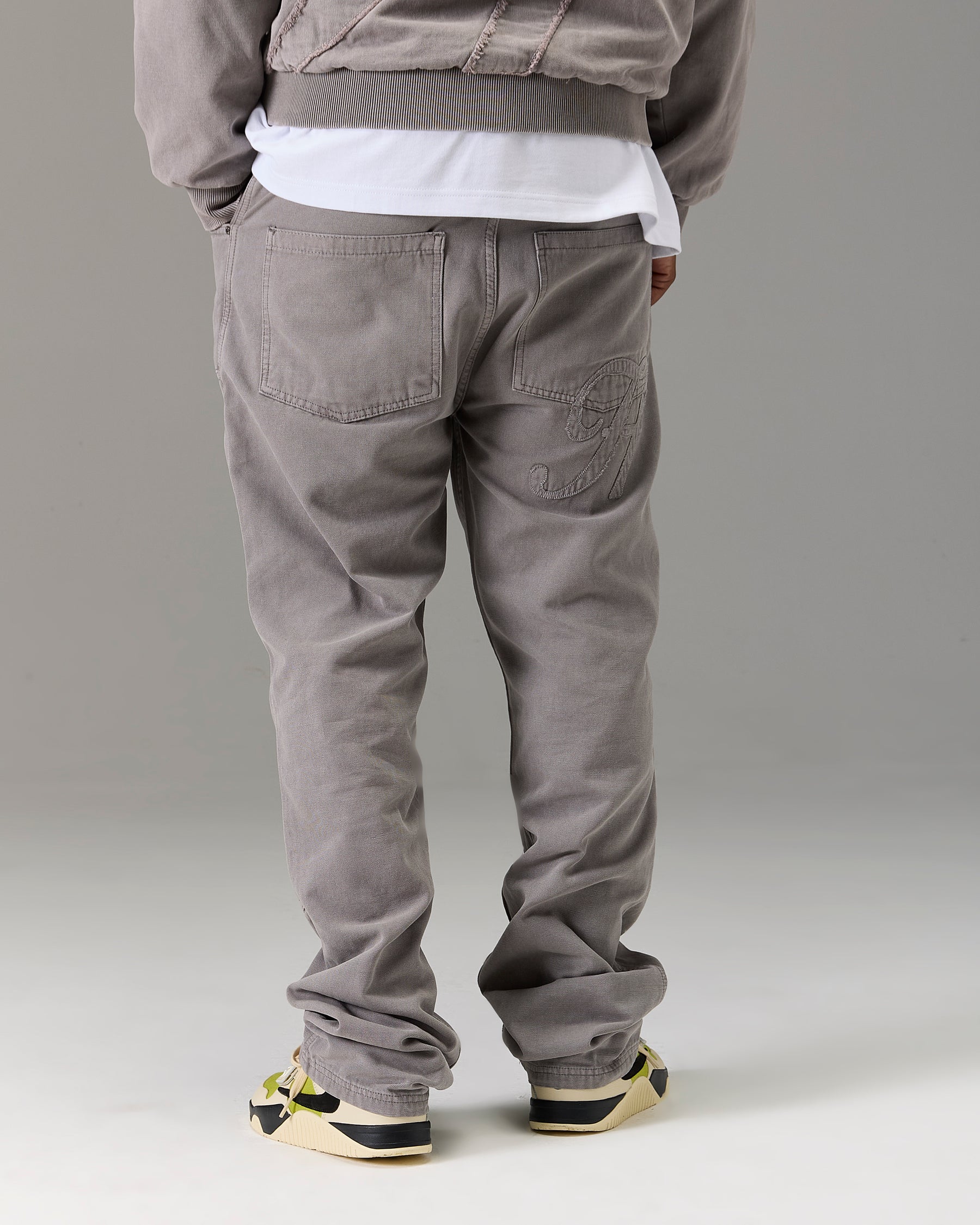 The Winners Circle Carpenter Canvas Pant - Grey
