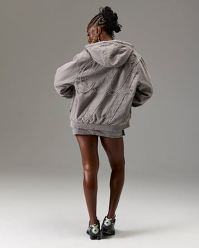 The Winners Circle Canvas Jacket - Grey