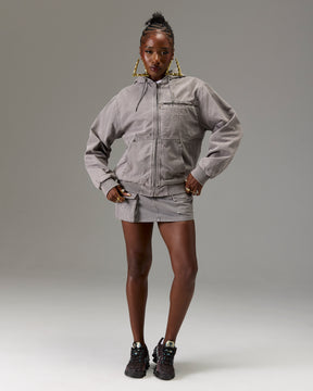 The Winners Circle Canvas Jacket - Grey