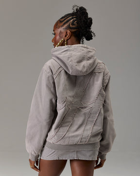 The Winners Circle Canvas Jacket - Grey