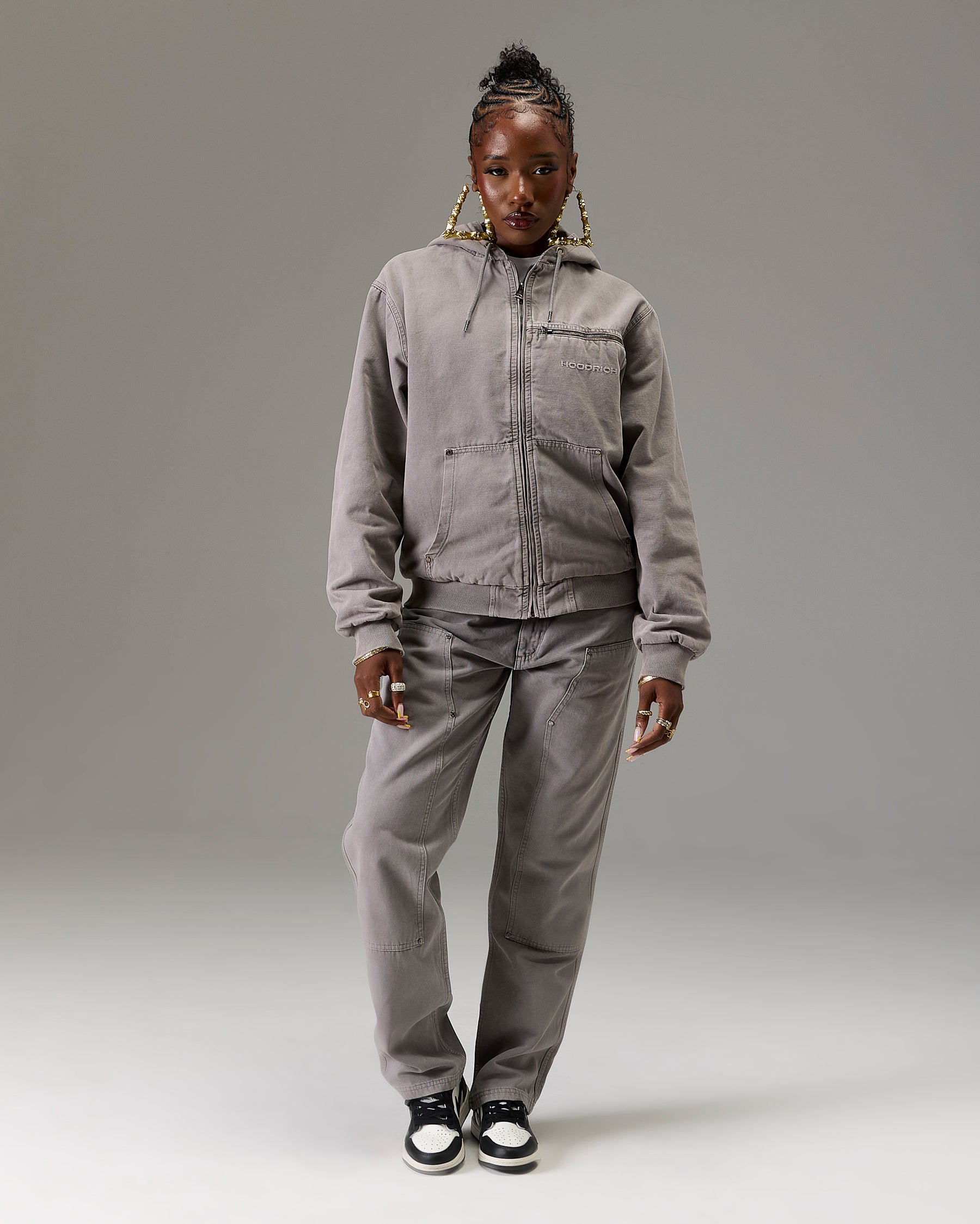The Winners Circle Canvas Jacket - Grey