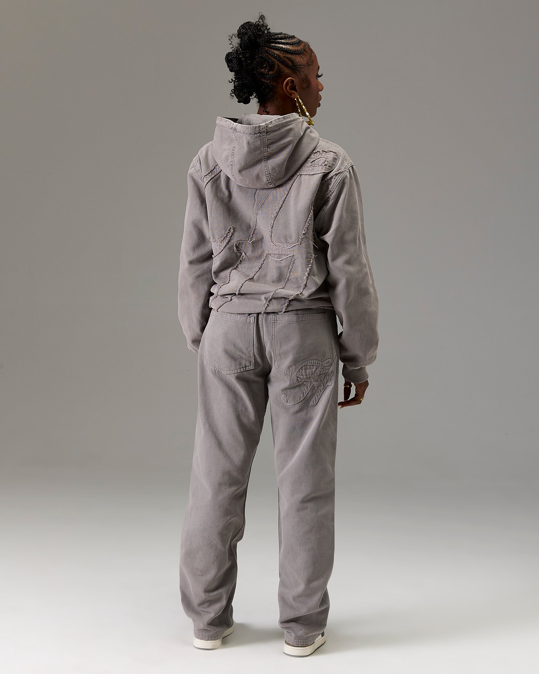 The Winners Circle Carpenter Canvas Pant - Grey