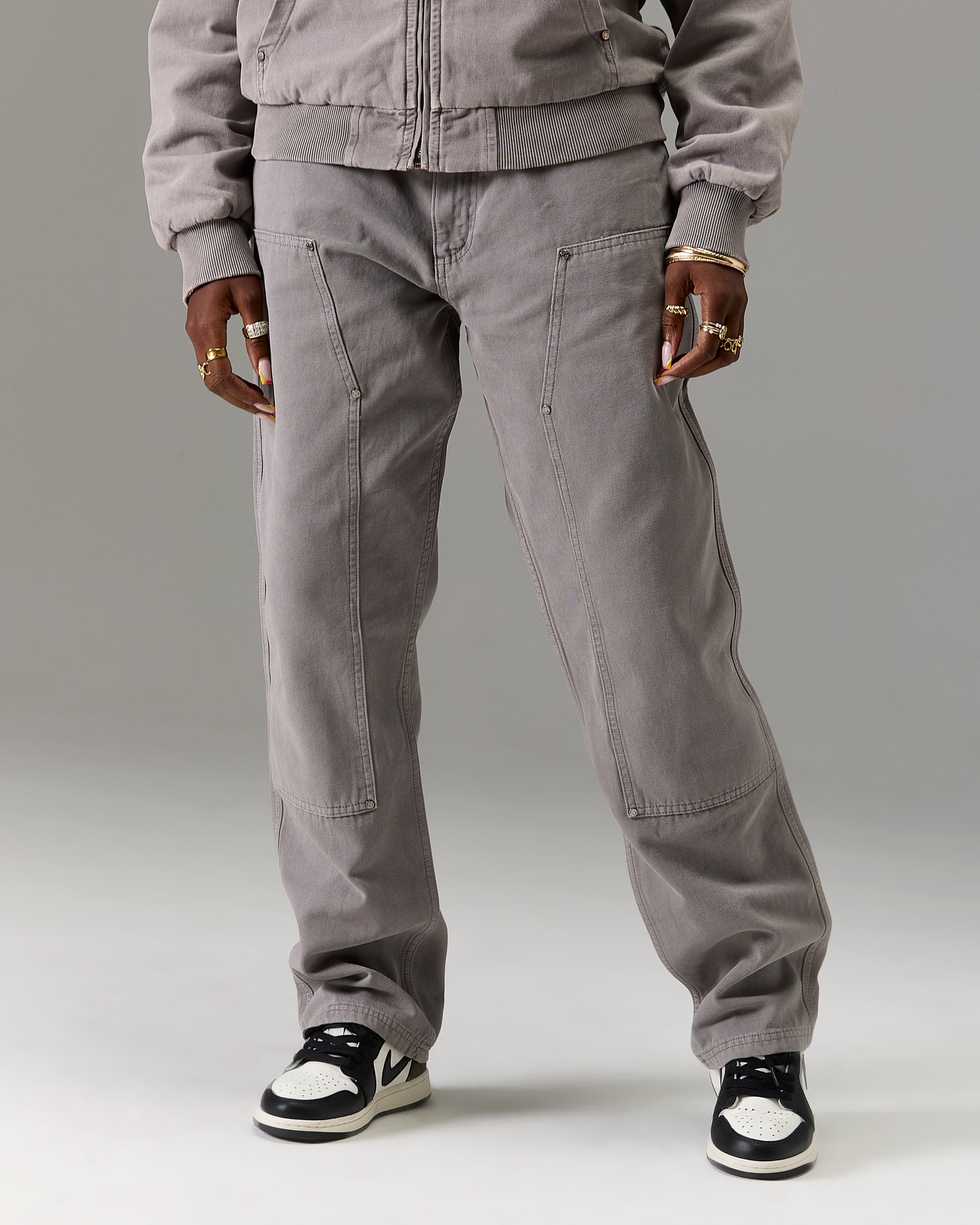 The Winners Circle Carpenter Canvas Pant - Grey