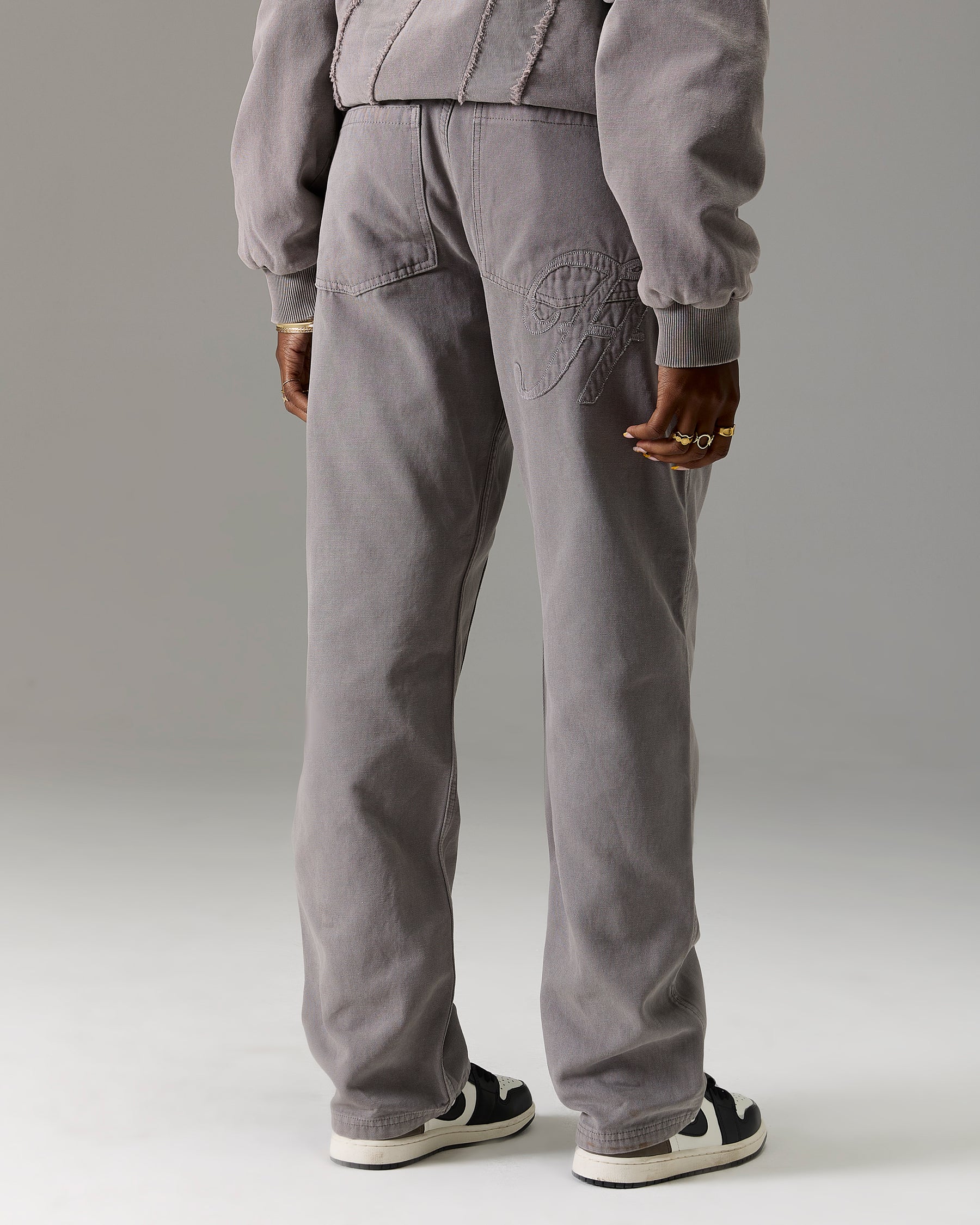 The Winners Circle Carpenter Canvas Pant - Grey