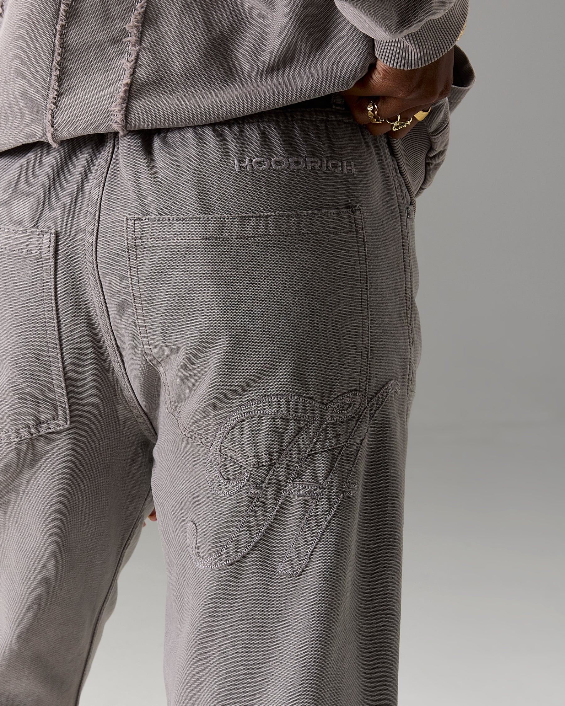 The Winners Circle Carpenter Canvas Pant - Grey