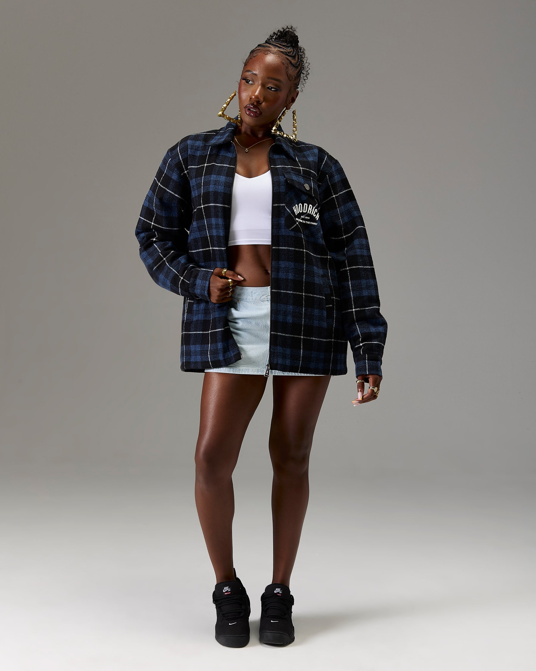 The Winners Circle Checked Shirt - Blue/Grey
