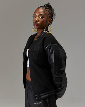 The Winners Circle Varsity Jacket - Black