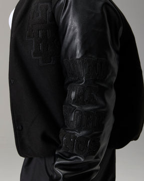 The Winners Circle Varsity Jacket - Black