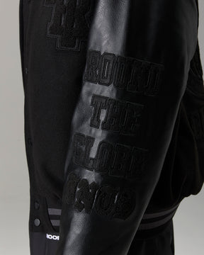The Winners Circle Varsity Jacket - Black