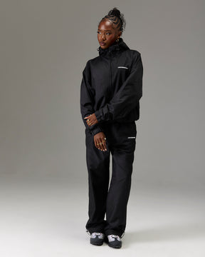 The Winners Circle Ripstop Woven Jacket - Black/White