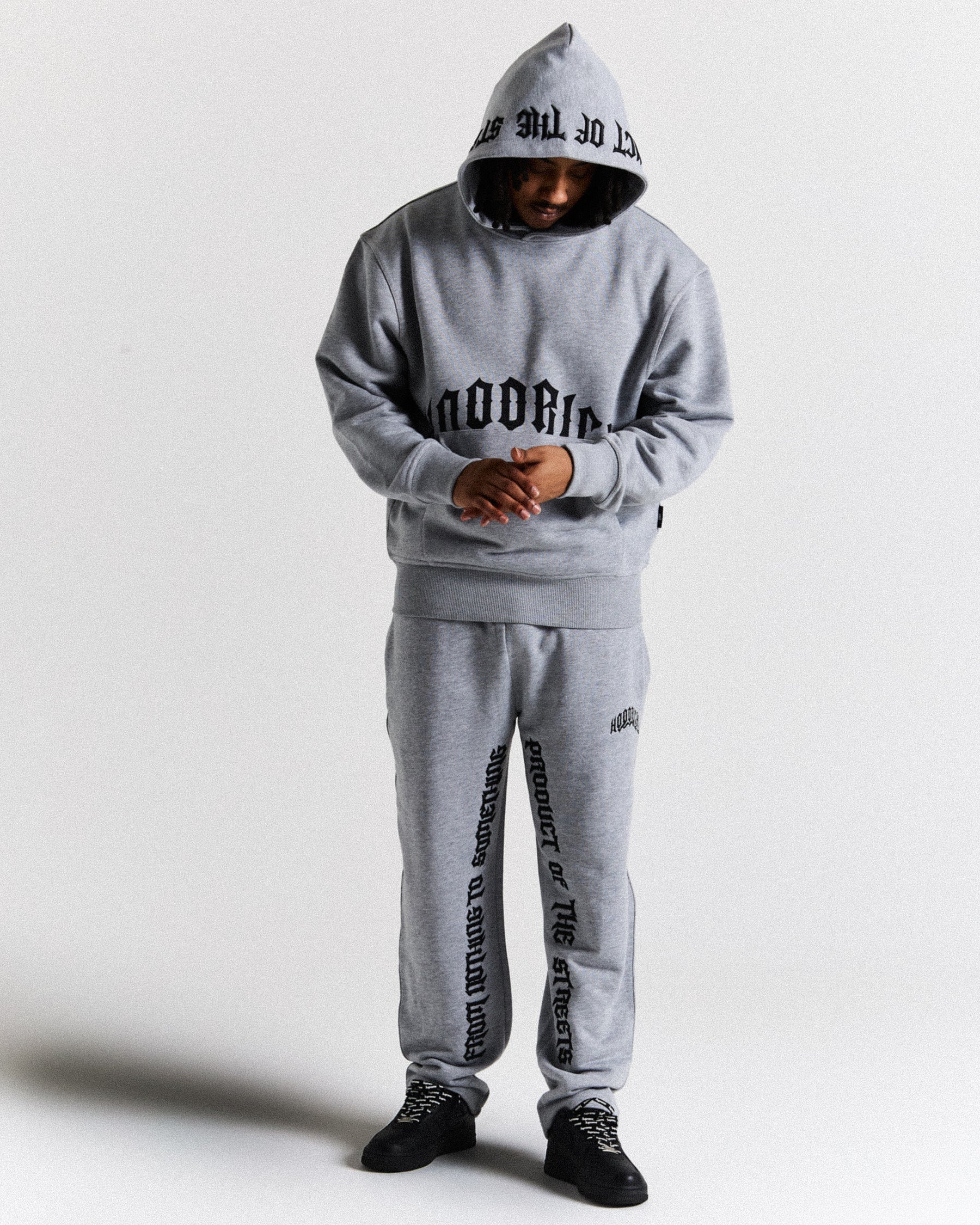 Ritual Oversized Hoodie - Grey/Black