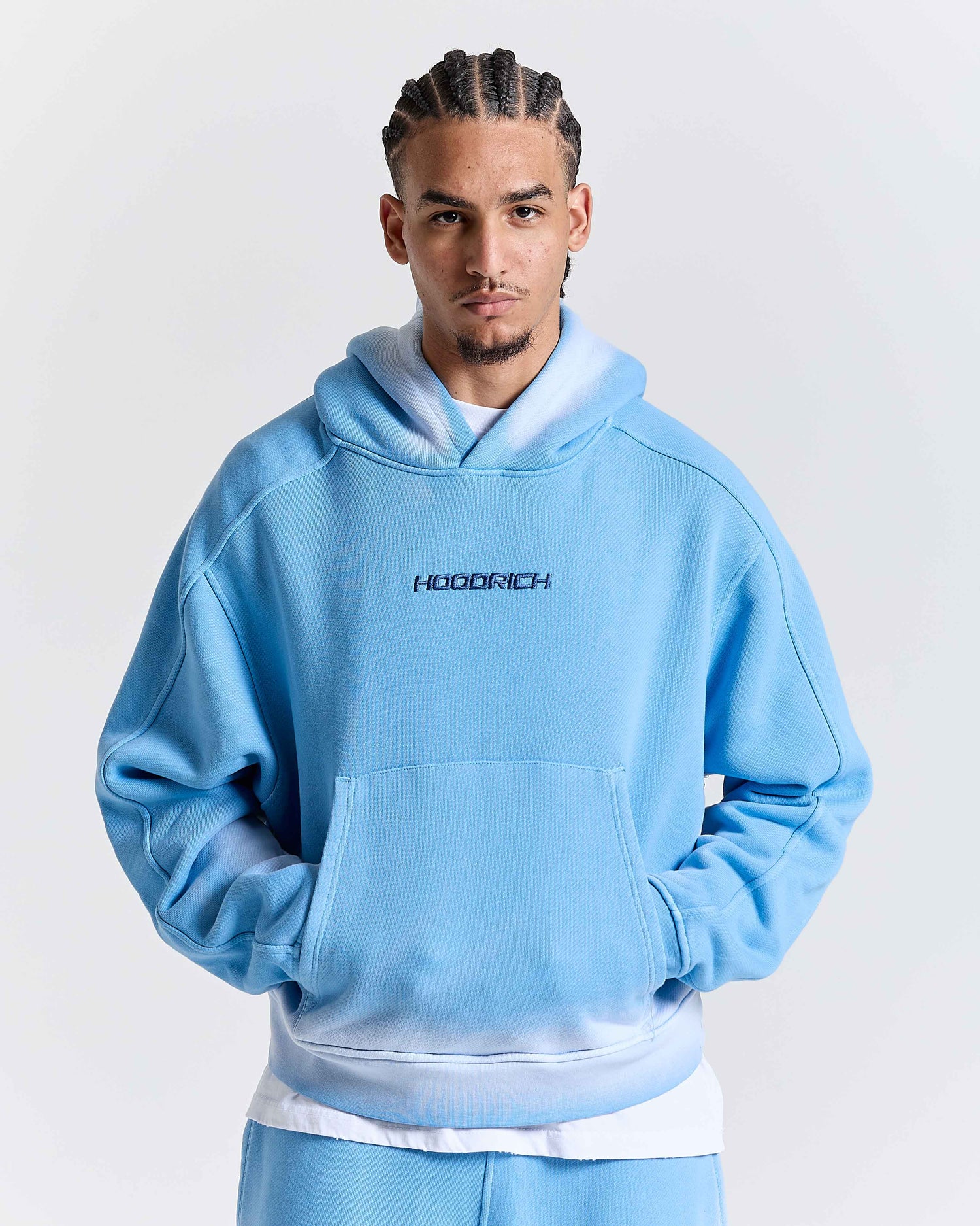 Men's Ghost Boxy Fit Hoodie - Blue