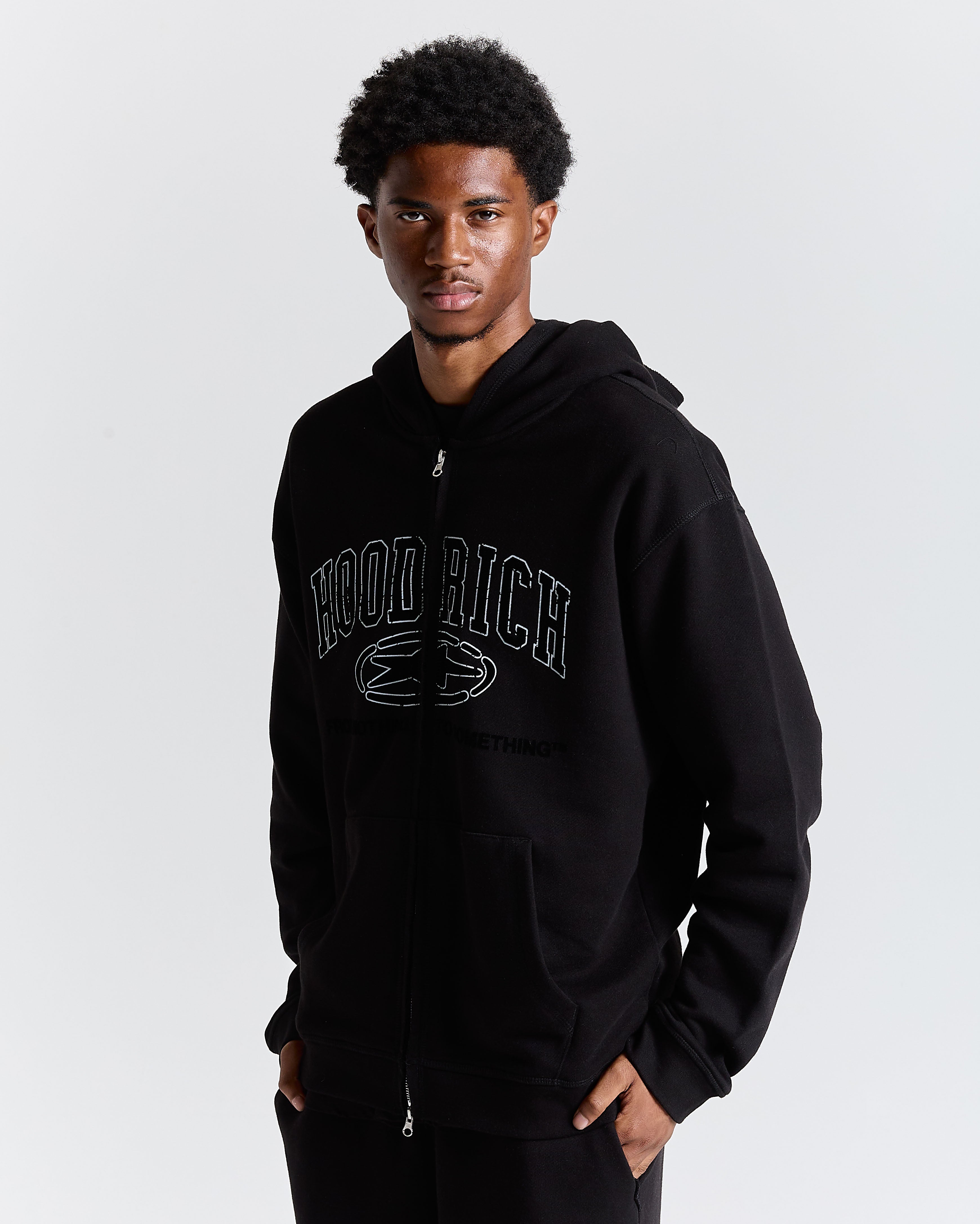Men's Fray Full Tracksuit - Black