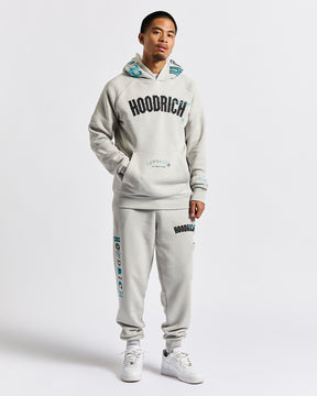 Heat Hoodie - Light Grey/Black/Blue