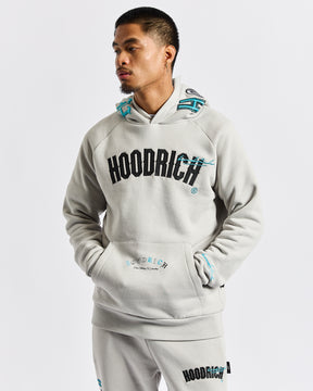 Heat Hoodie - Light Grey/Black/Blue