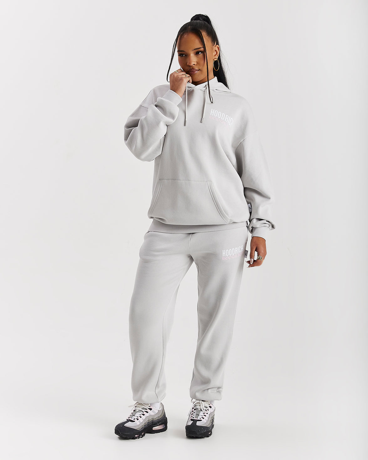 Flex Joggers - Grey/White/Pink