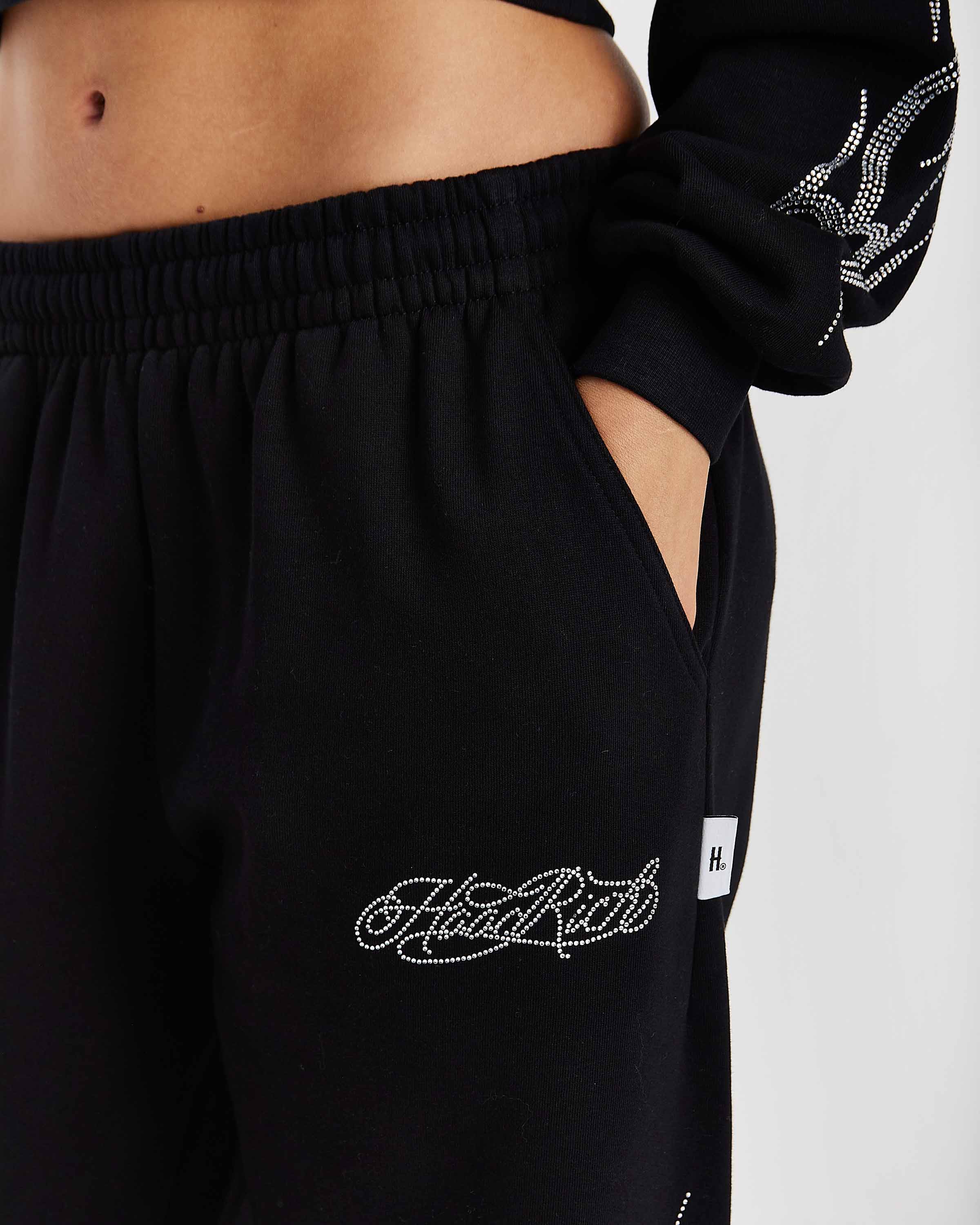 Morpho Boxy Hoodie - Black/Silver