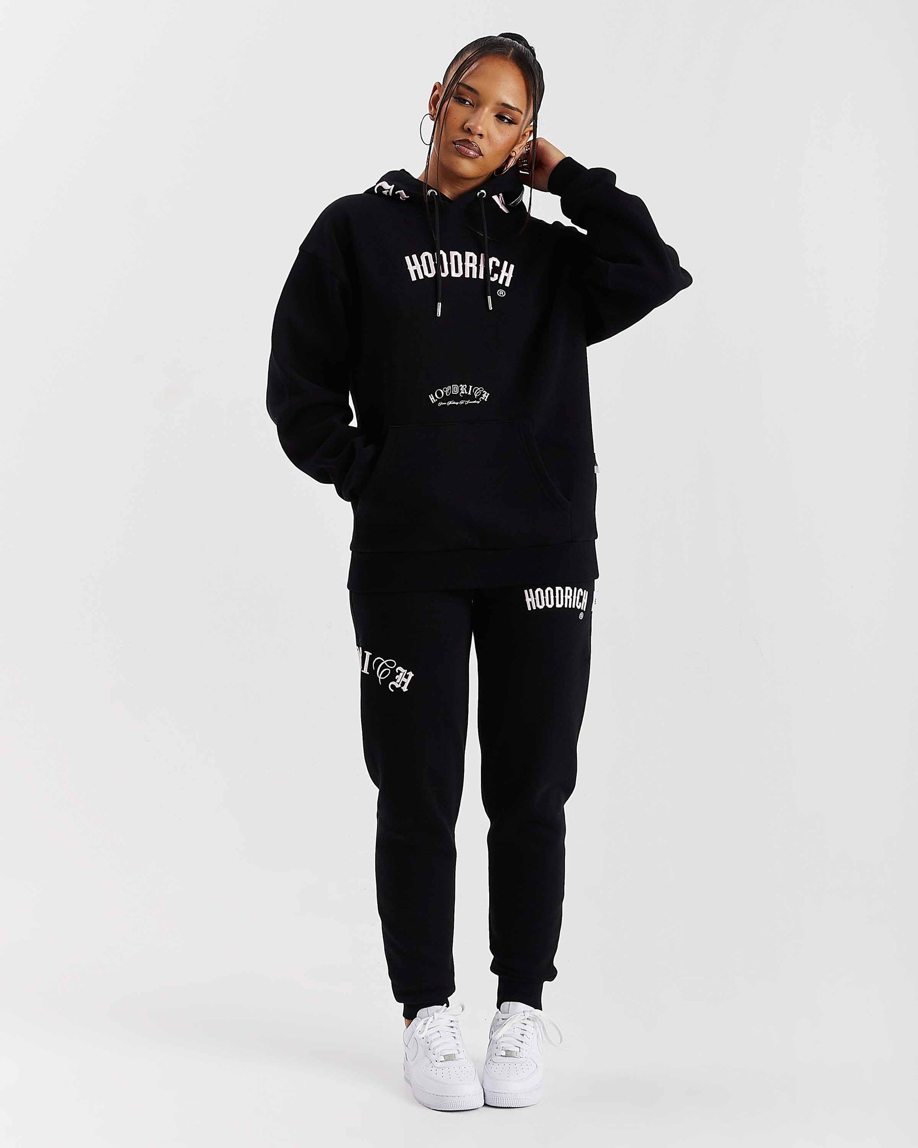 Calor Oversized Hoodie - Black/Pink/Silver