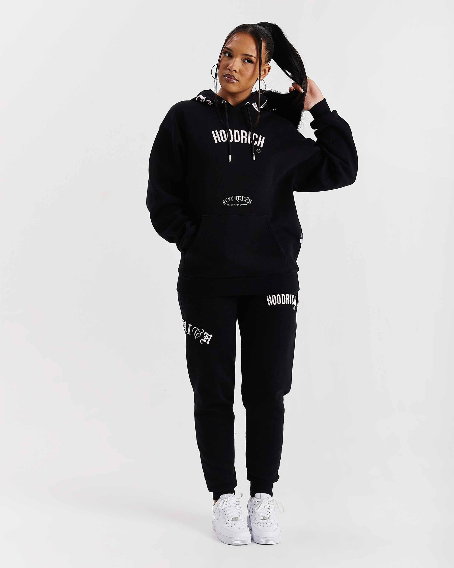 Calor Oversized Hoodie - Black/Pink/Silver