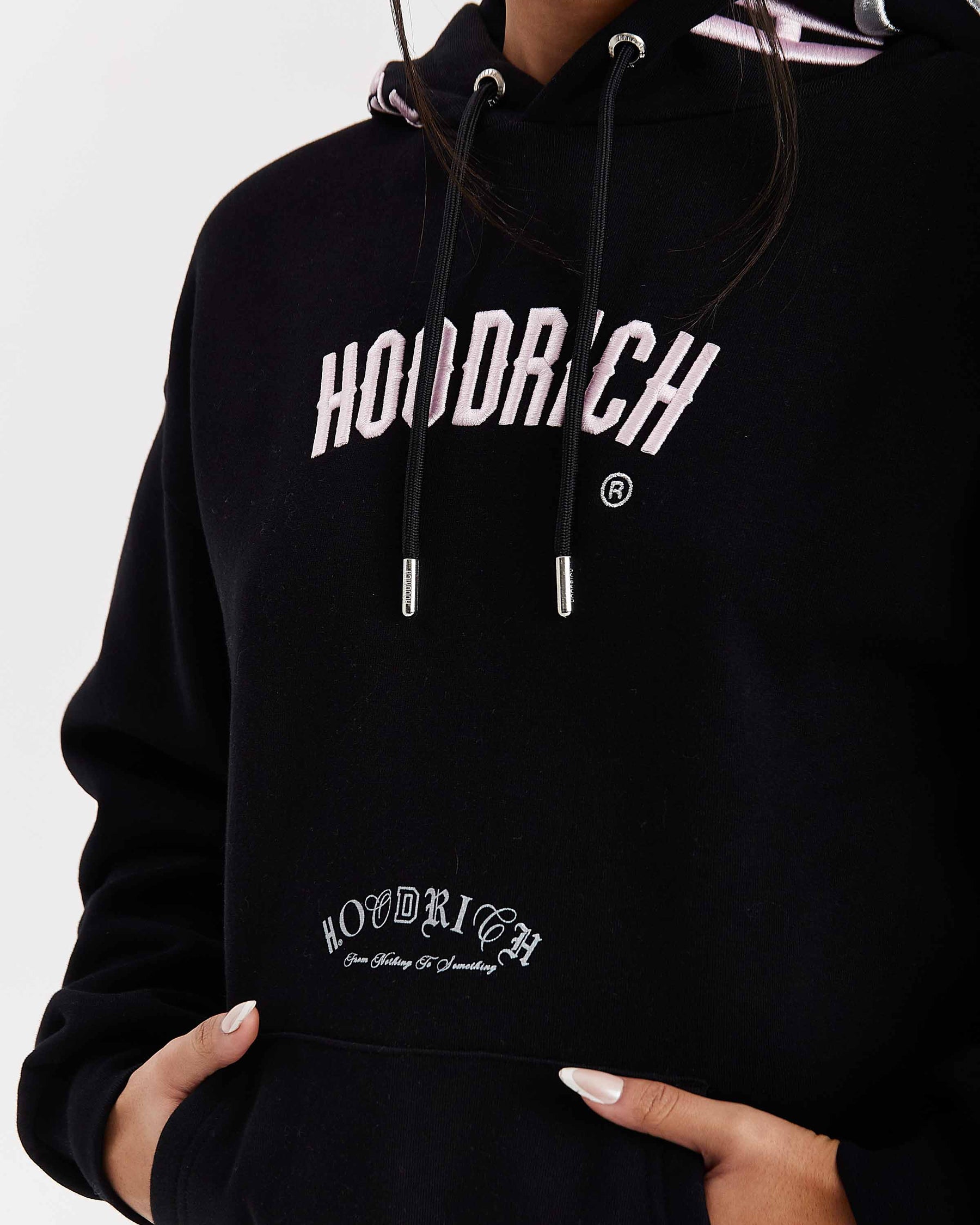 Calor Oversized Hoodie - Black/Pink/Silver