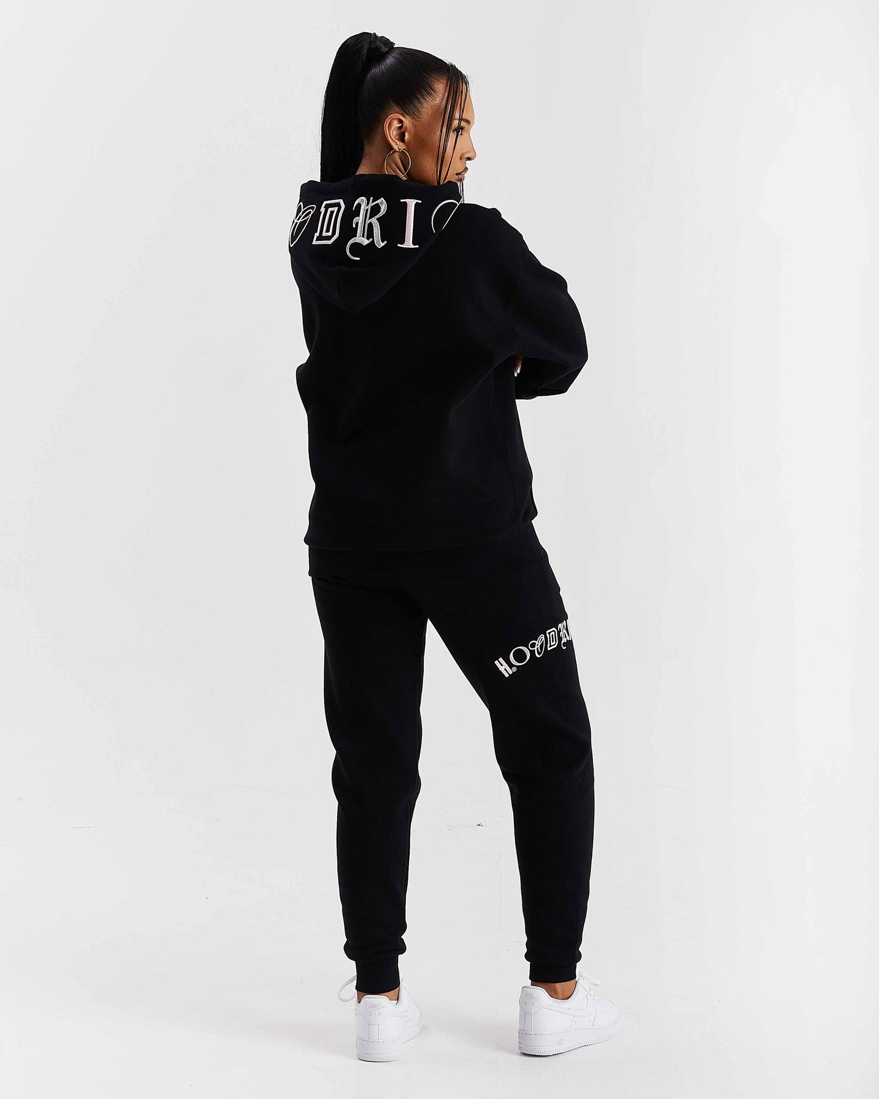 Calor Oversized Hoodie - Black/Pink/Silver