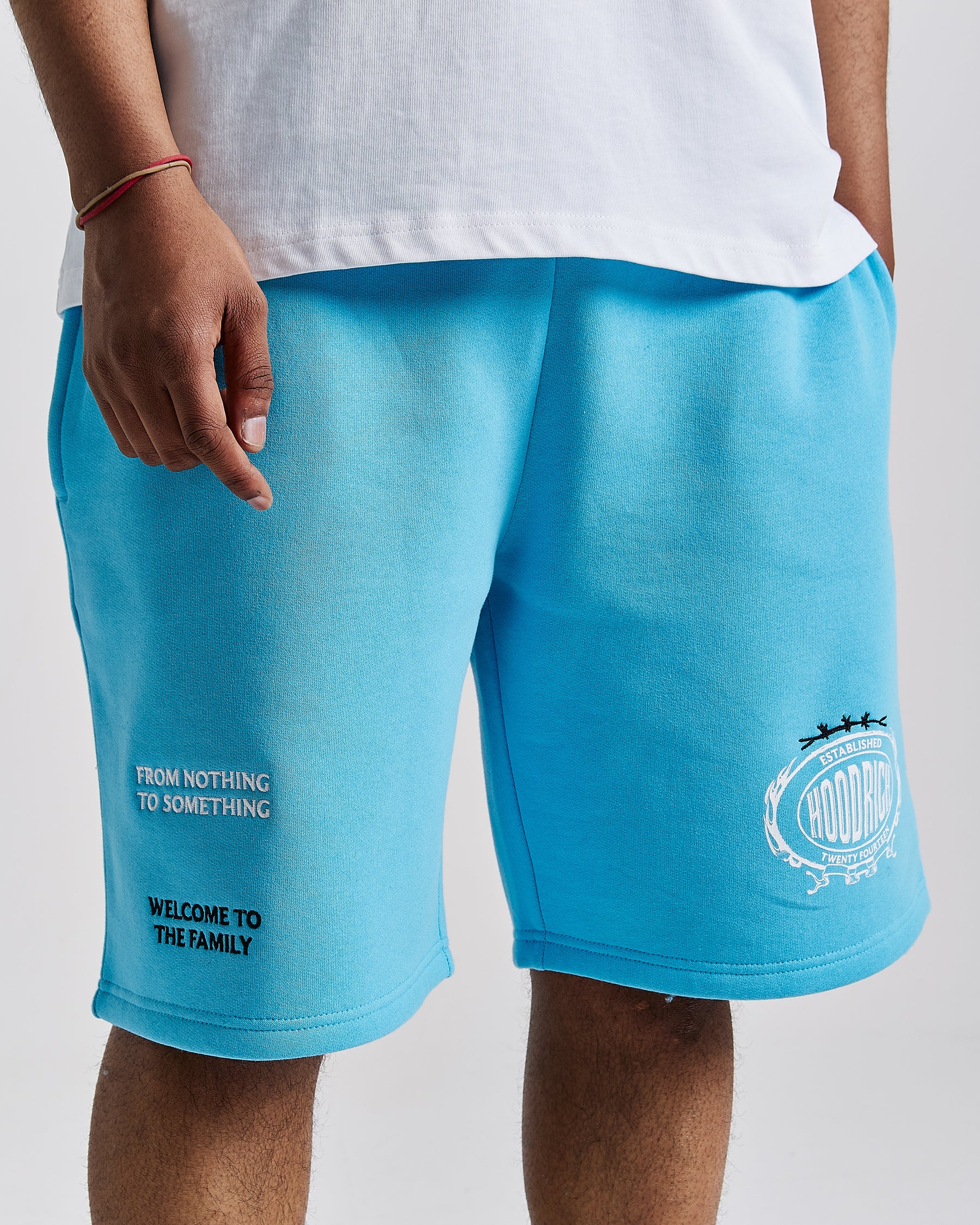 Noir Oversized Shorts - Blue/White/Black