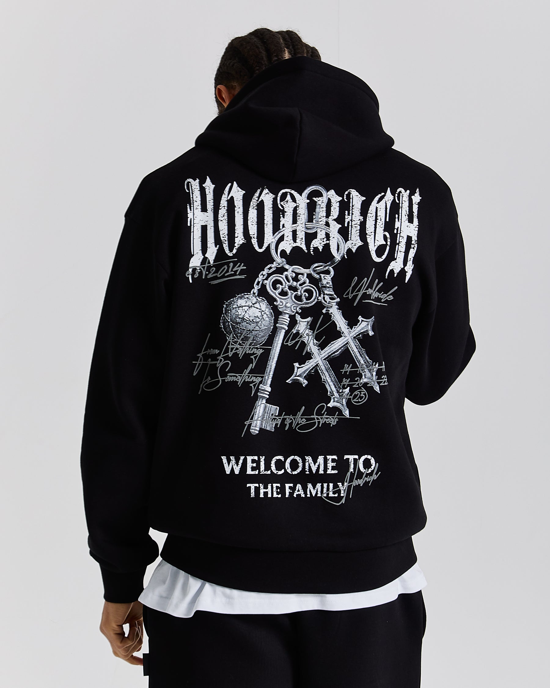 Rite Oversized Hoodie - Black/White/Grey