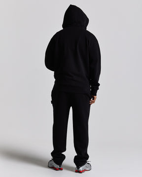 Iron Oversized Open Hem Joggers - Black/Grey/White