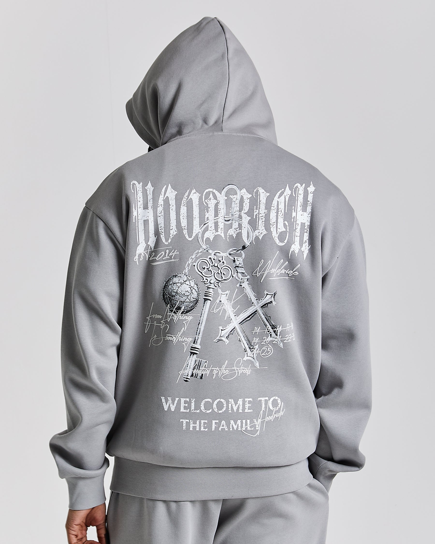 Rite Oversized Hoodie - Grey/White