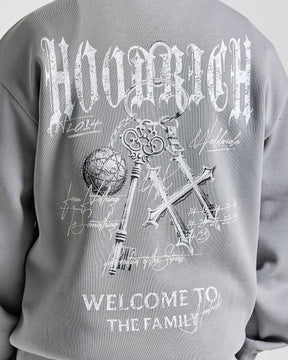 Rite Oversized Hoodie - Grey/White