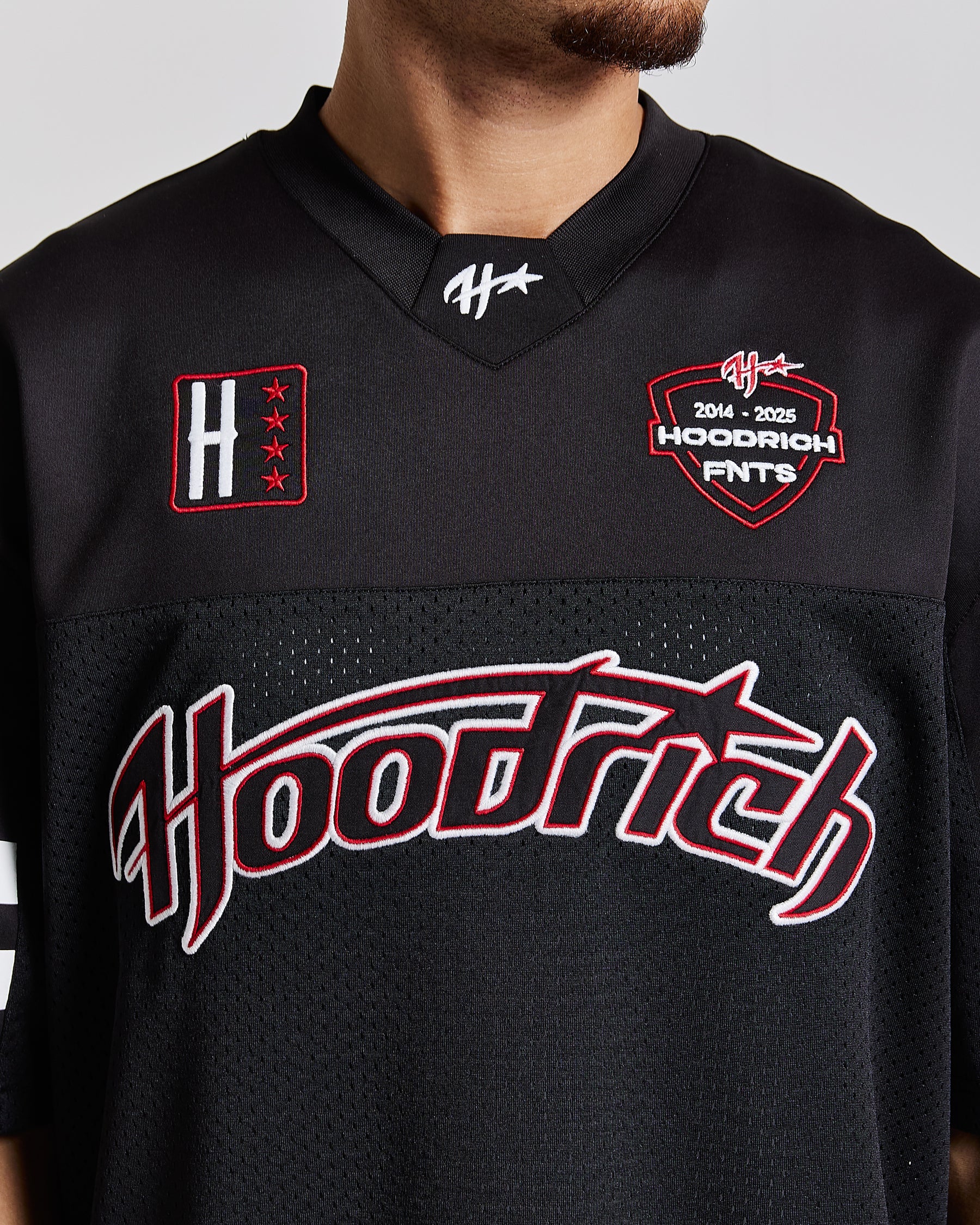 Galaxy Oversized Mesh Jersey - Black/White/Red