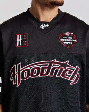 Galaxy Oversized Mesh Jersey - Black/White/Red