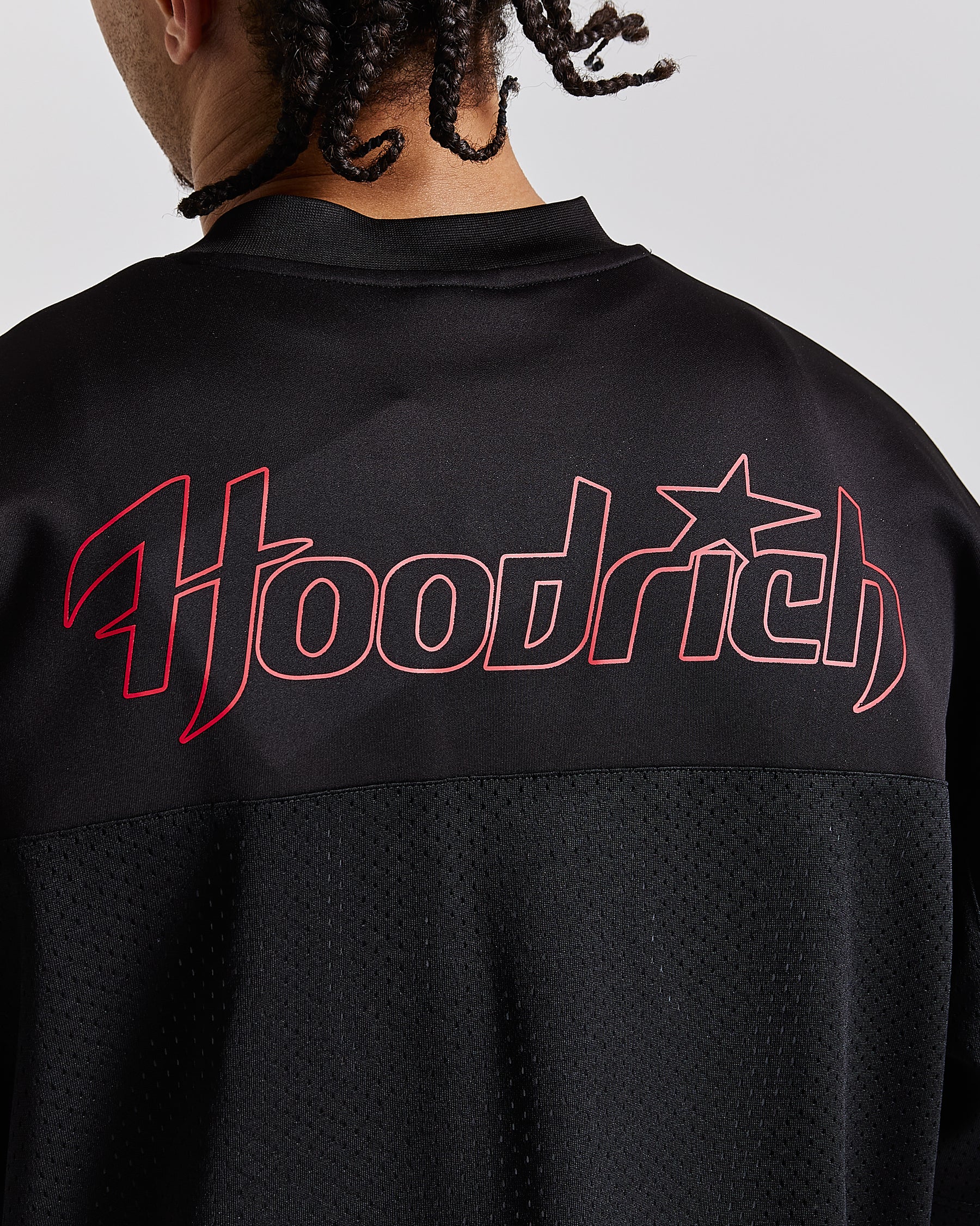 Galaxy Oversized Mesh Jersey - Black/White/Red