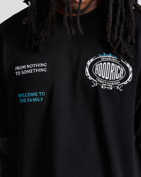 Noir Oversized Long Sleeve T-Shirt - Black/Grey/White