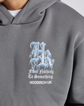 Tornado Oversized Hoodie - Grey/White/Blue