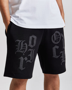 Crown Oversized Shorts - Black/Red