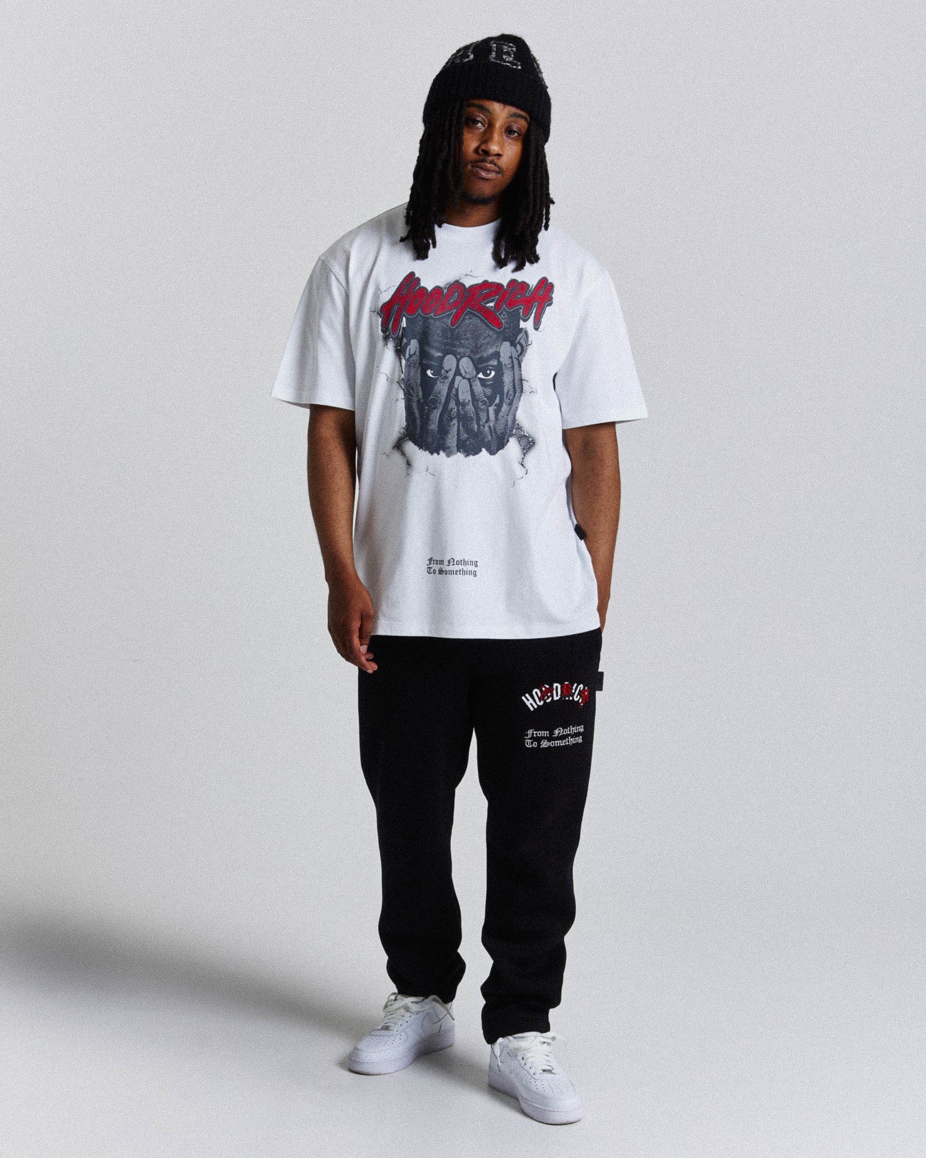 Inferno Oversized T-Shirt - White/Grey/Red