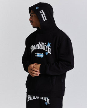 Starr Hoodie  - Black/White/Blue