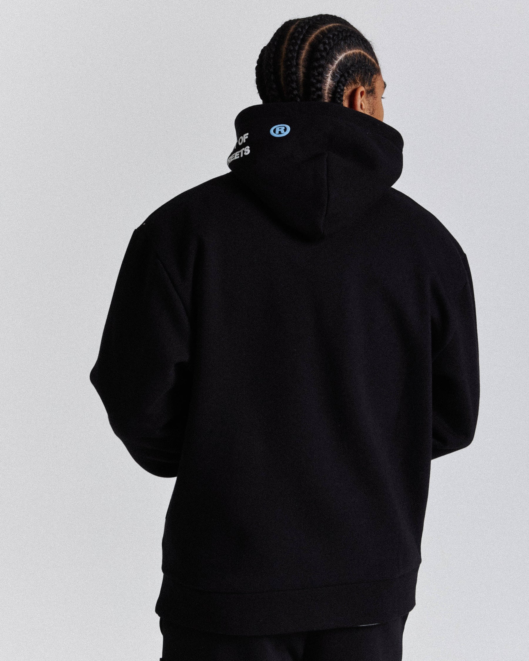 Starr Hoodie  - Black/White/Blue