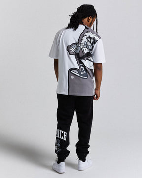 Menace T-Shirt - White/Black/Grey