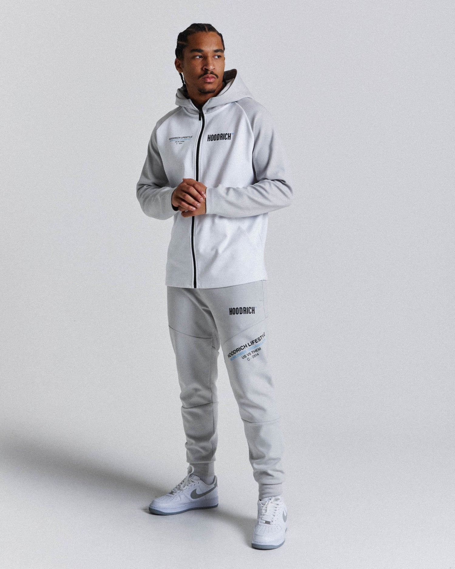 Cycle Joggers - Grey/White